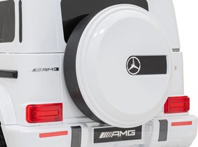 Ramiz Mercedes AMG G63 pre deti biely + diaľkové ovládanie