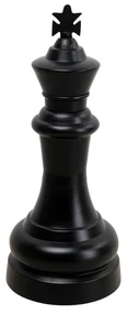 Chess King dekorácia čierna 68 cm