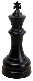 Chess King dekorácia čierna 68 cm