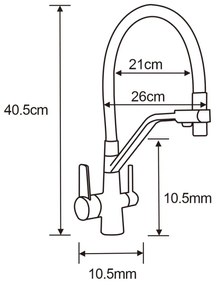Mexen Enzo, granitový drez 576x465x174 mm, 1-komorový a drezová batéria Duo, čierna škvrnitá, 6506-76-671701-07