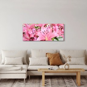 Obraz - Ružové ľalie (120x50 cm)