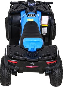 Ramiz Štvorkolka XT-Speed pre deti modrá + pohon 4x4 + EVA kolesá + pomalý štart + MP3 rádio + LED