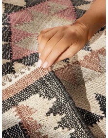 Sivý ručne tkaný jutový behúň 80x200 cm Roya Parsa – Elle Decoration