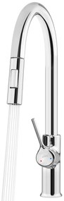 Invena Farsala, drezová batéria s výsuvnou 2-funkčnou výlevkou h-433, chrómová, INV-BZ-40-U01-S