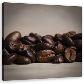 Obraz na plátně, Kávová zrna - 50x50 cm