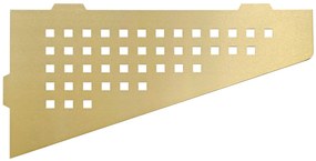 Rea Rea, kovová rohová kúpeľňová polica 30x15 cm SF05, zlatá matná, REA-06015