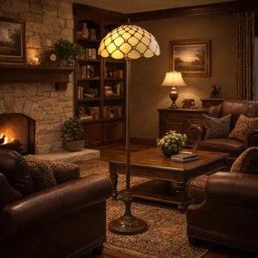 Stojaca Tiffany lampa Massive Metal Base kolekcia HIVE Ø40*170