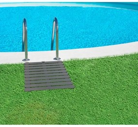 WENKO 22947100-Predložka do sprchy vhodná do interiéru aj exteriéru 55x55 cm sivá