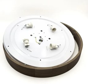 Brilagi - LED stropné svietidlo CARVALHO 4xE27/60W/230V, dub/orech, priemer 57,5 cm