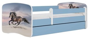 Dětská postel Babydreams běžící kůň modrá
