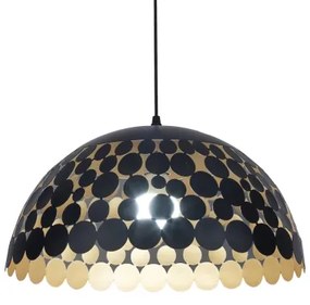 Luster na lanku LISA BLACK 1xE27/60W/230V
