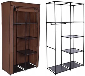 Šatníková skriňa MIRA tmavohnedá