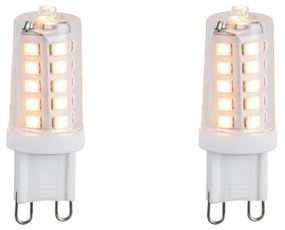 Set van 2 G9 dimbare LED lampen 3.2W 250 lm 2200K