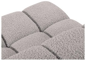 Svetlosivý modul pohovky z textílie bouclé (stredový diel) Bellis – Micadoni Home