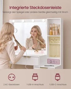 Toaletný stolík so stoličkou RVT020WB01