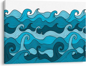 Obraz - Abstrakcia, more (70x50 cm)