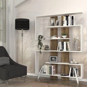 Knižnica Rain White Walnut