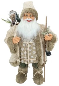 Dekorácia Vianočný Mikuláš Krémový 80cm