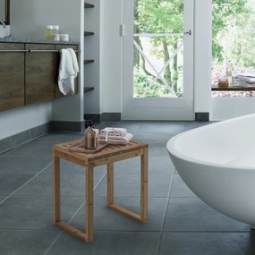 Gedy Gedy, HIMALAYA kúpeľňová stolička, 39,5x44,3x29,5cm, bambus, 3072