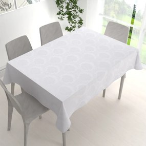 Biante Dekoračný obdĺžnikový obrus Monako PM-122 Zámocký vzor biely 140x200 cm