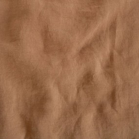 Hnedé ľanové obliečky na jednolôžko 140x200 cm – Linen Tales