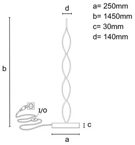 Stmievaná stojacia LED lampa 70W/230V 3000-6500K + diaľkové ovládanie