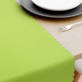 Goldea behúň na stôl teflónový - zelený 35x180 cm