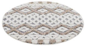 Dekorstudio Moderný okrúhly koberec FOCUS 3050 sivý Priemer koberca: 120cm
