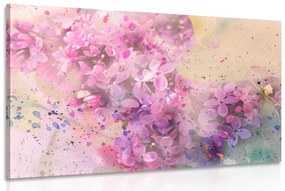 Obraz ružová vetvička kvetov - 120x80