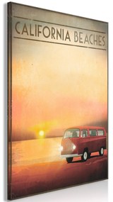 Artgeist Obraz - California Beaches (1 Part) Vertical Veľkosť: 40x60, Verzia: Premium Print