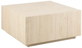Konferenční stolek Dice 90 cm béžový kámen