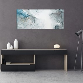 Obraz - Modrý mramor (120x50 cm)