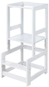 roba Drevená vzdelávacia Montessori veža (biela)  (100359194)