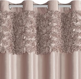 ZATEMŇOVACÍ ZÁVES NA KRÚŽKOCH EVA MINGE ROSES13 140X250 CM PUDROVÁ