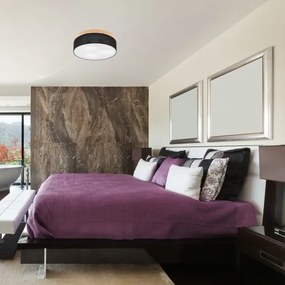 Brilagi - LED Stropné svietidlo BELLADONNA 3xE27/15W/230V čierna/borovica