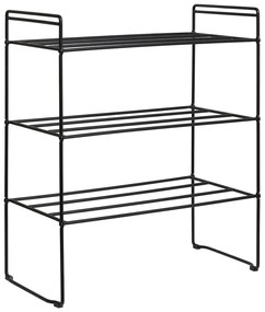 Čierny kovový stojan na topánky Swansea – House Nordic