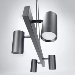 BRILAGI - LED RGBW stmievateľný luster na lanku SELE 4xGU10/6,5W/230V čierny