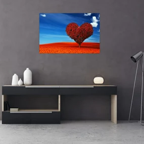 Obraz - Srdce zo stromu (90x60 cm)