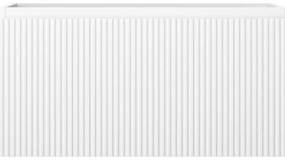 Mexen Rivel, kúpeľňová skrinka 90 cm, 1 zásuvka, drážkovaná, biela matná, 91A20-09047-1-BF01