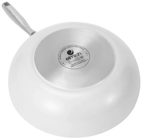 Elmich Nepriľnavá keramická Wok panvica Vital Ø 28 cm - krémovo biela