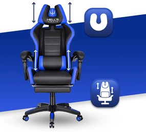 Hells Herná stolička Hell's Chair HC-1039 Blue