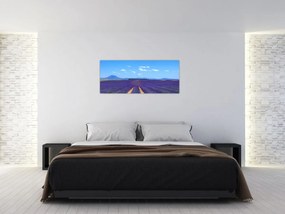 Obraz - Levanduľové pole (120x50 cm)