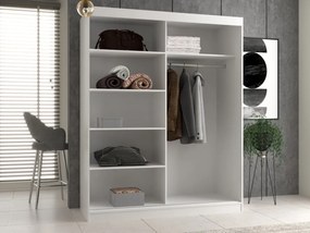 Šatní skříň se zrcadlem Iga 160 cm dub Sonoma