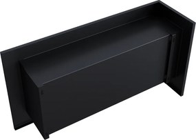 KRATKI rohový biokrb Delta Corner 900 ľavý - imitácia betónu