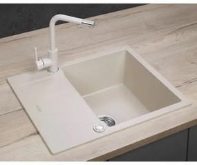 Concept DG05C45BE - Kuchynský drez CUBIS 50x62 cm granit/béžový