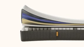 Kontinentálna posteľ Emma Premium boxspring 200x180 (typ II), tm. sivá (sawana 21)