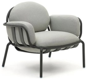 Sivé kovové záhradné kreslo Joncols – Kave Home