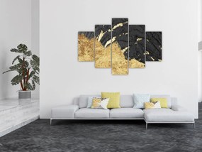 Obraz - Zlatá štruktúra N⁰1 (150x105 cm)