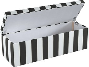 Truhlica čalúnená farba produktu čierna látka vzorované