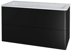 Mereo Mereo, Siena, kúpeľňová skrinka s umývadlom z liateho mramoru 101 cm, pre 2 batérie, MER-CN442M2